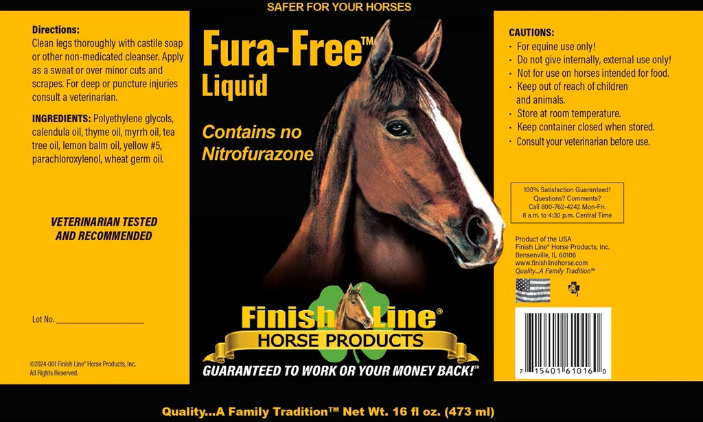 Finish Line Fura-Free Liquid 16 fl oz product label