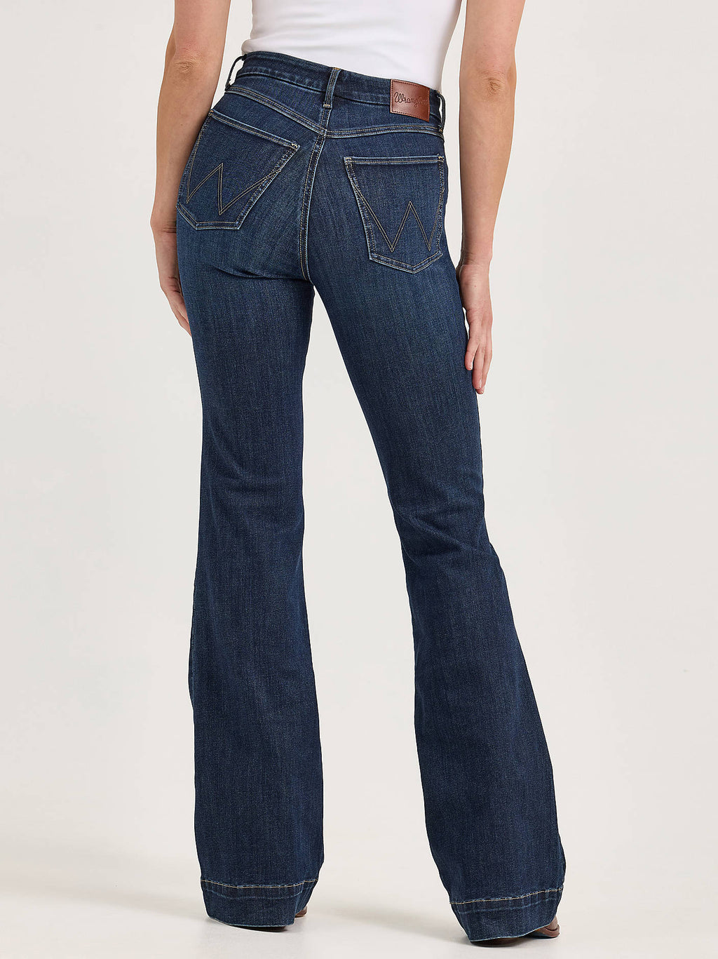Wrangler Women's Bespoke High-Rise Trouser Jeans in Alexandra, back view