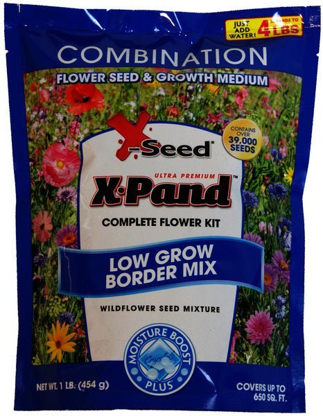 1 lb wildflower seeds X-Seed 1 lb. Low Grow Flower Mix