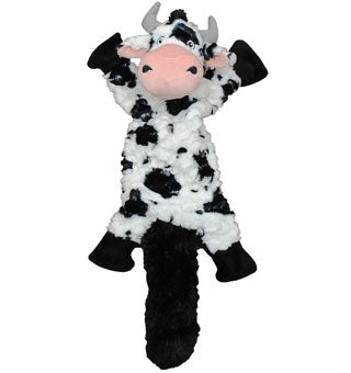 Jolly Pets Fat Tails Cow plush dog toy