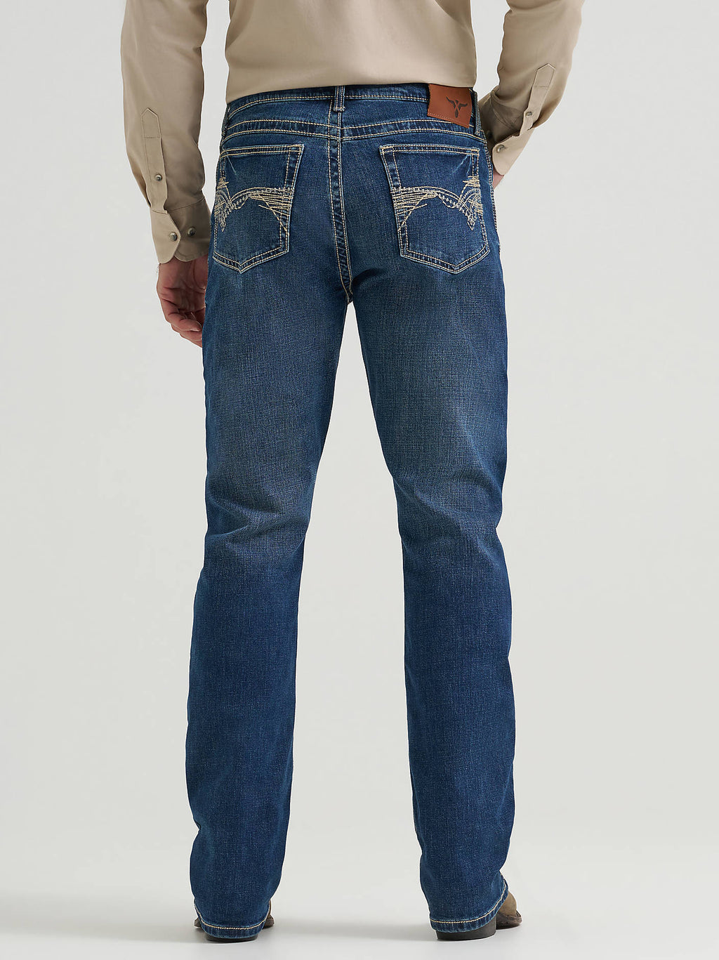 Wrangler Men's 20X No. 42 Vintage Bootcut Jeans in Midland, back view