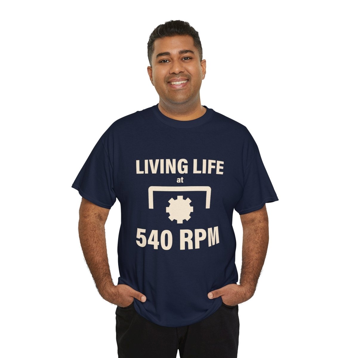 540 RPM T‑Shirt - "Living Life at 540 RPM" Mechanics & Tractor Gear Tee - The Farm Store