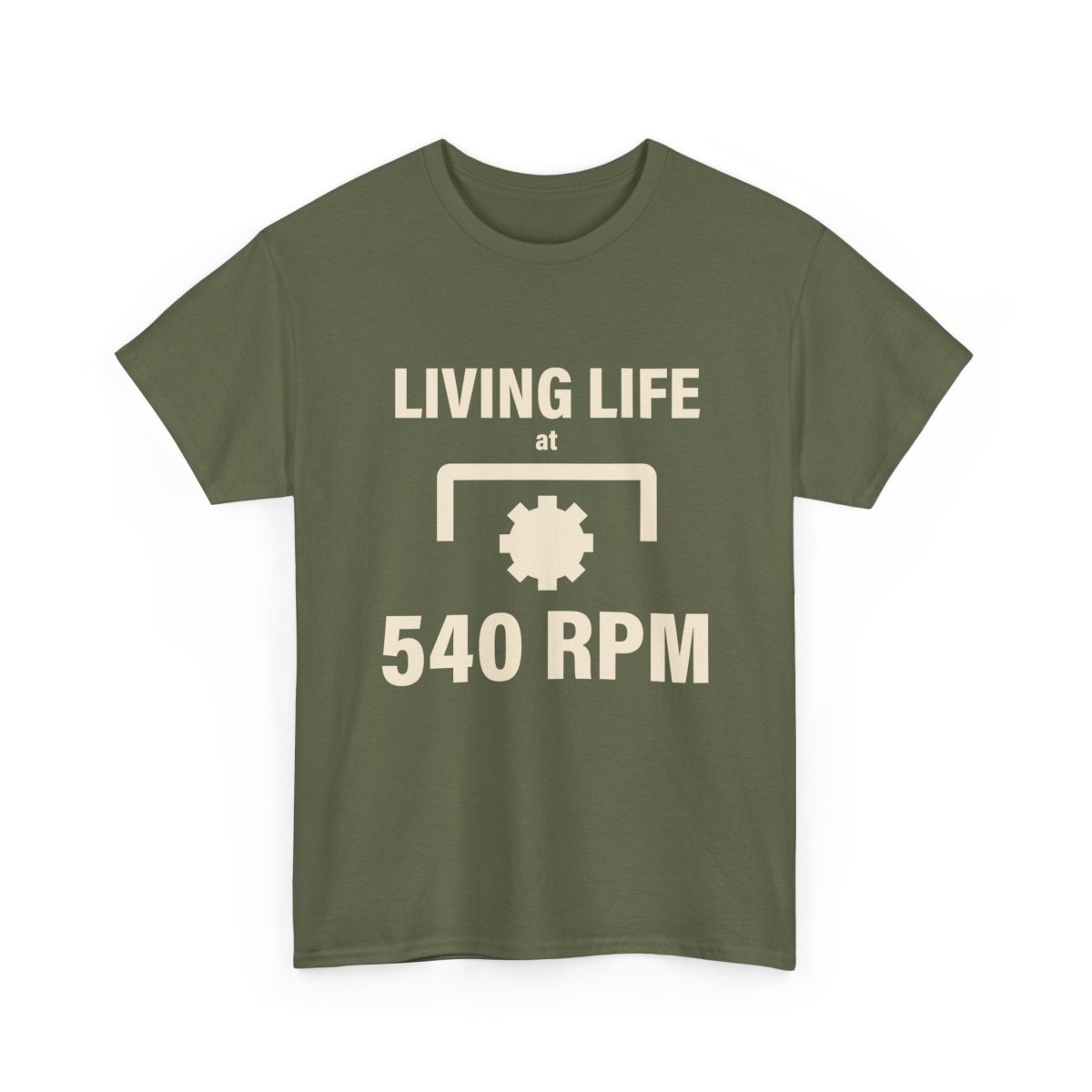 540 RPM T‑Shirt - "Living Life at 540 RPM" Mechanics & Tractor Gear Tee - The Farm Store