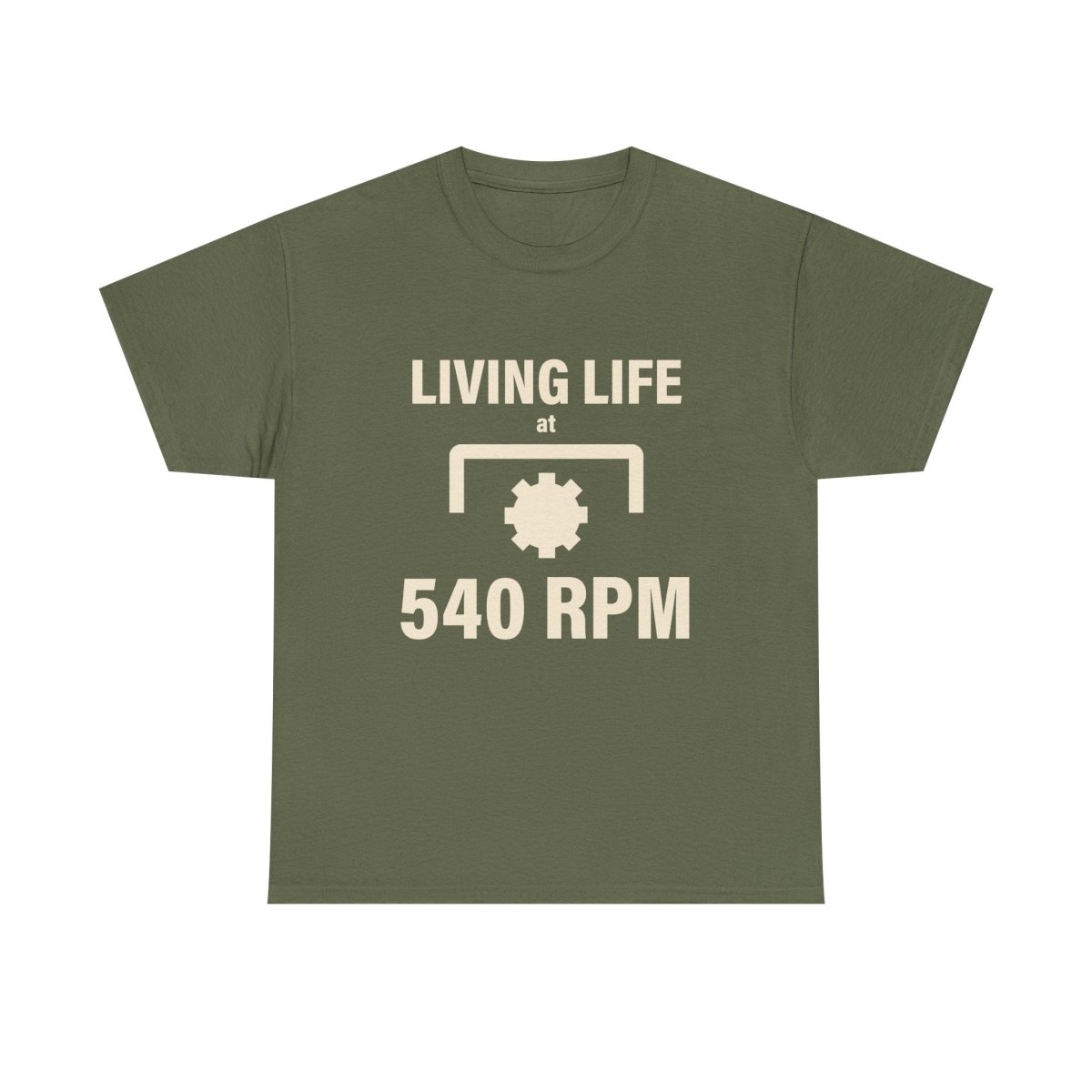 540 RPM T‑Shirt - "Living Life at 540 RPM" Mechanics & Tractor Gear Tee - The Farm Store