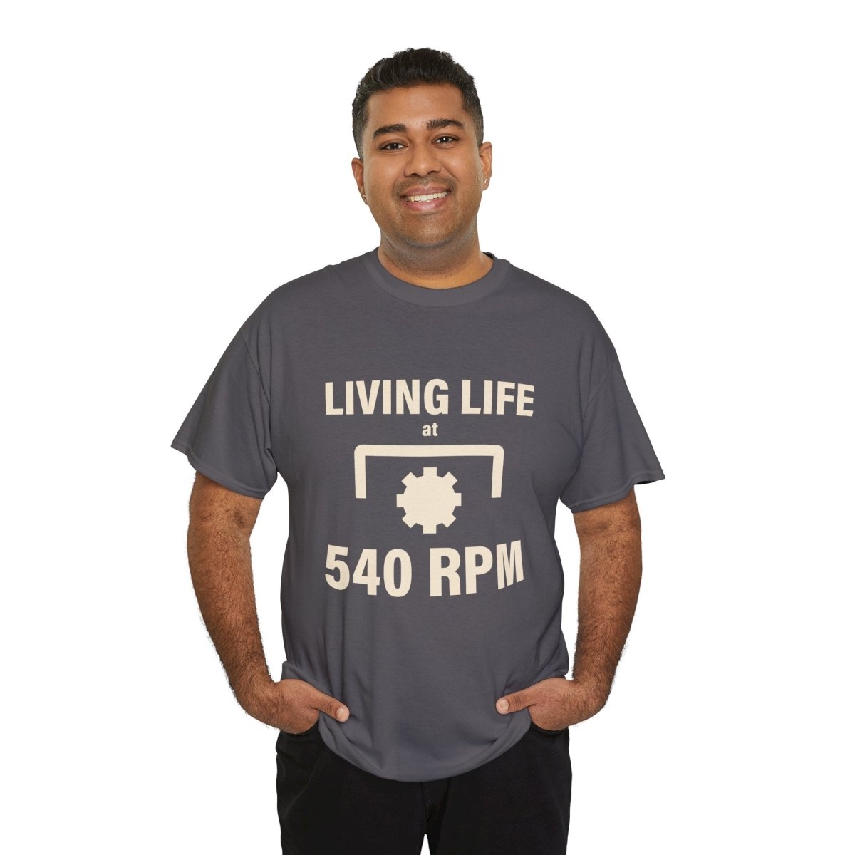 540 RPM T‑Shirt - "Living Life at 540 RPM" Mechanics & Tractor Gear Tee - The Farm Store