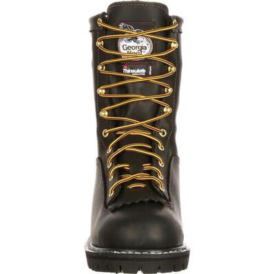 Georgia Boot G8040 black insulated lace-to-toe work boot - view 3