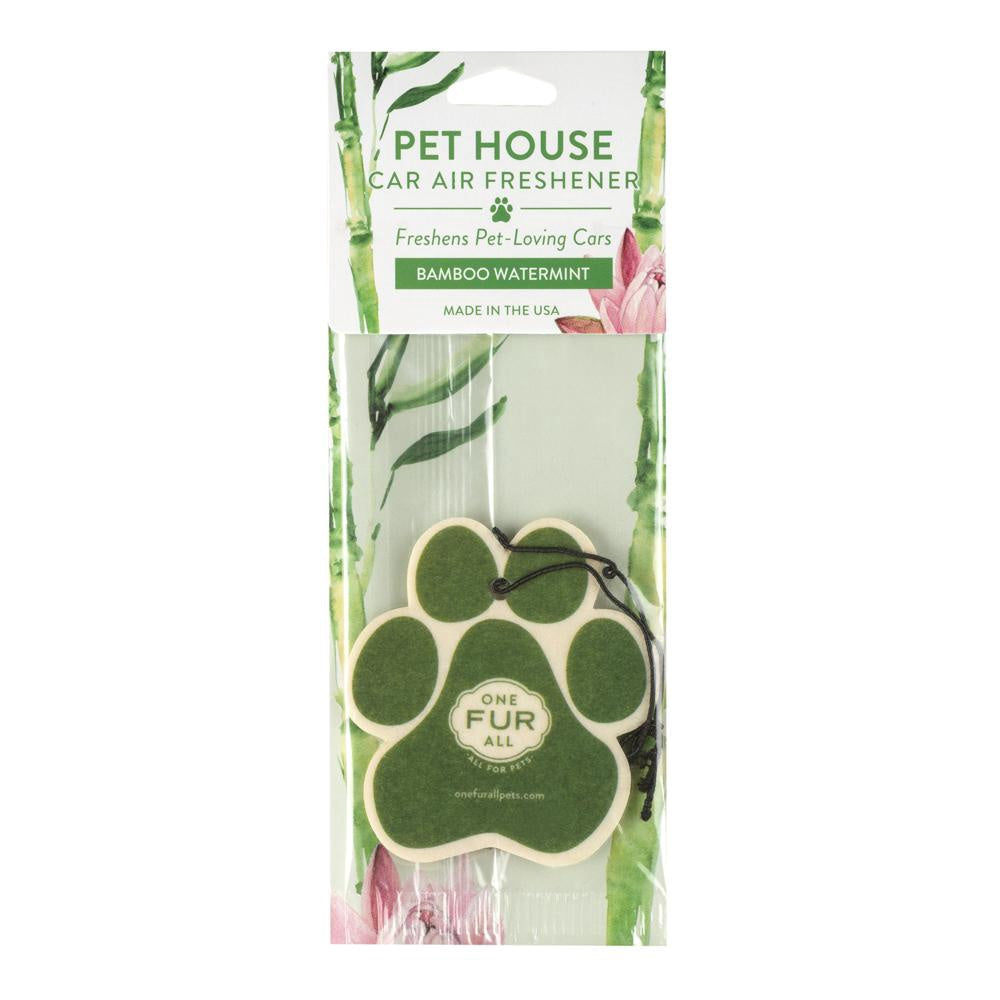 Pet House Car Air Freshener — Bamboo Watermint