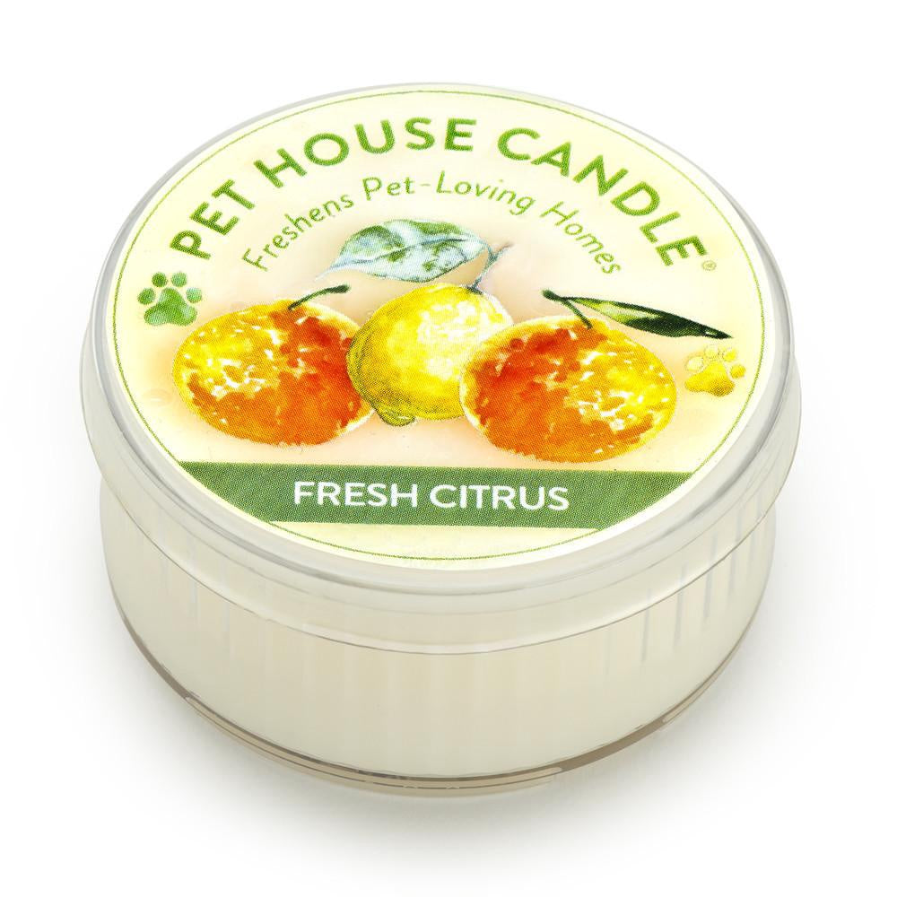 Pet House Odor-Eliminating Mini Candle — Fresh Citrus