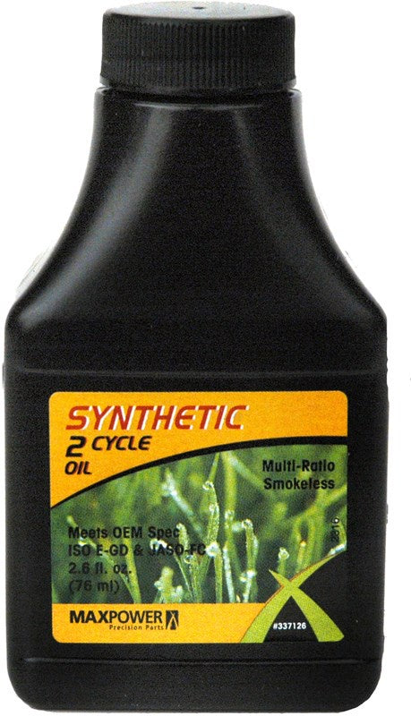 Max Power Synthetic 2 Cycle Oil, 2.6 oz