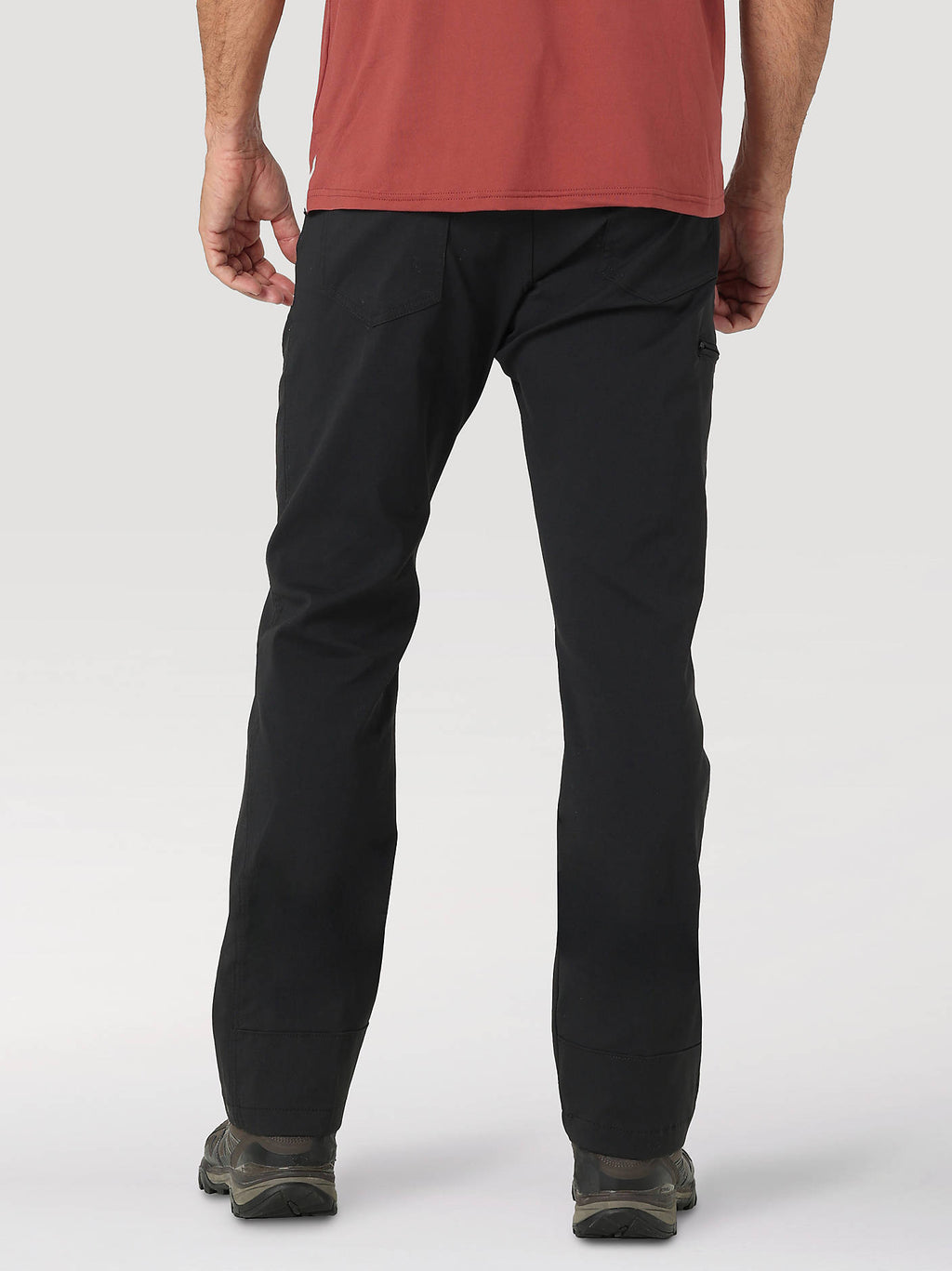 Wrangler Men's ATG Cliffside Utility Pants in Caviar, back view