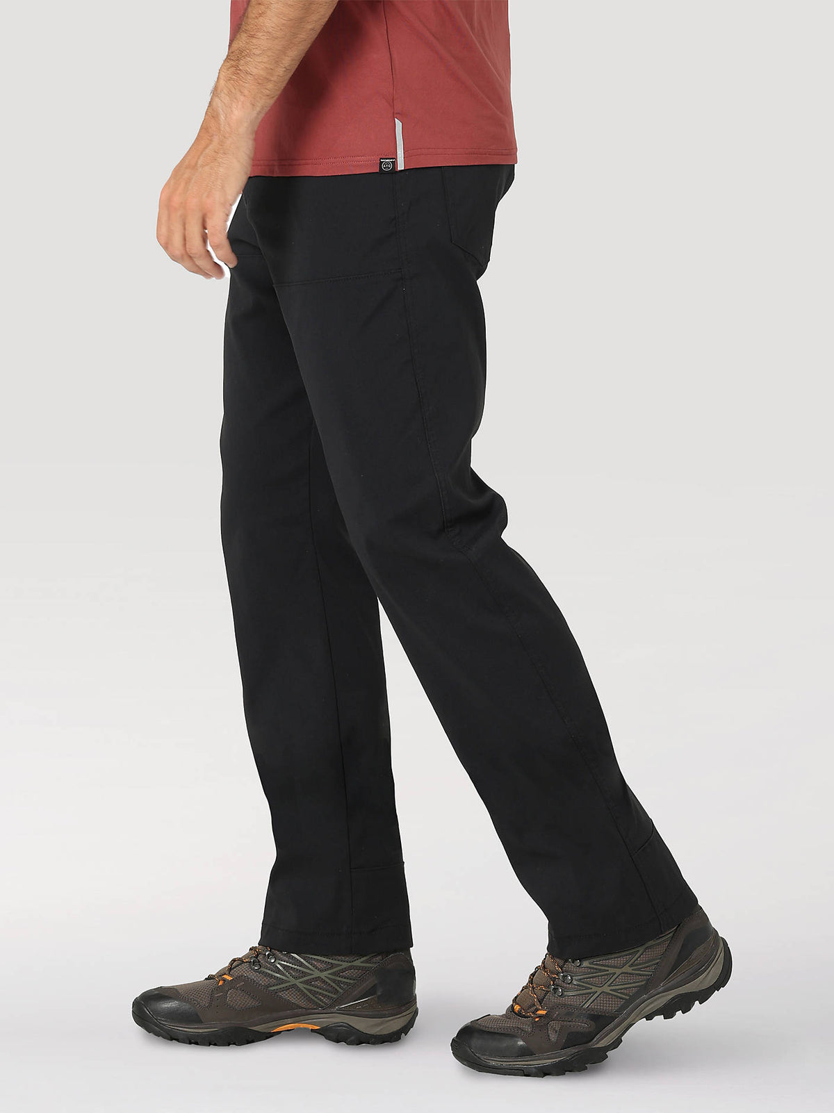 Wrangler Men's ATG Cliffside Utility Pants in Caviar, side view