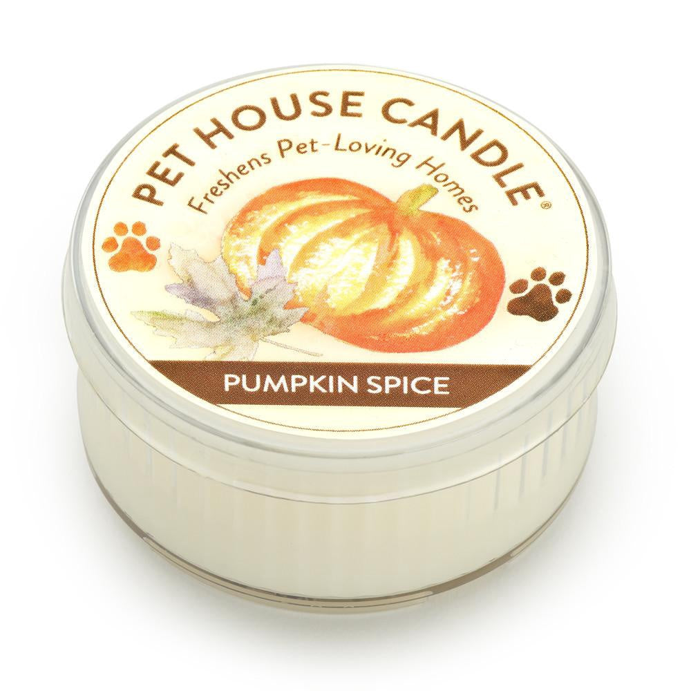 Pet House Odor-Eliminating Mini Candle — Pumpkin Spice