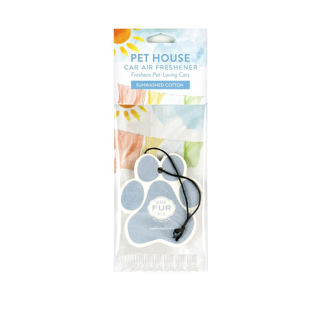 Pet House Car Air Freshener — Sunwashed Cotton
