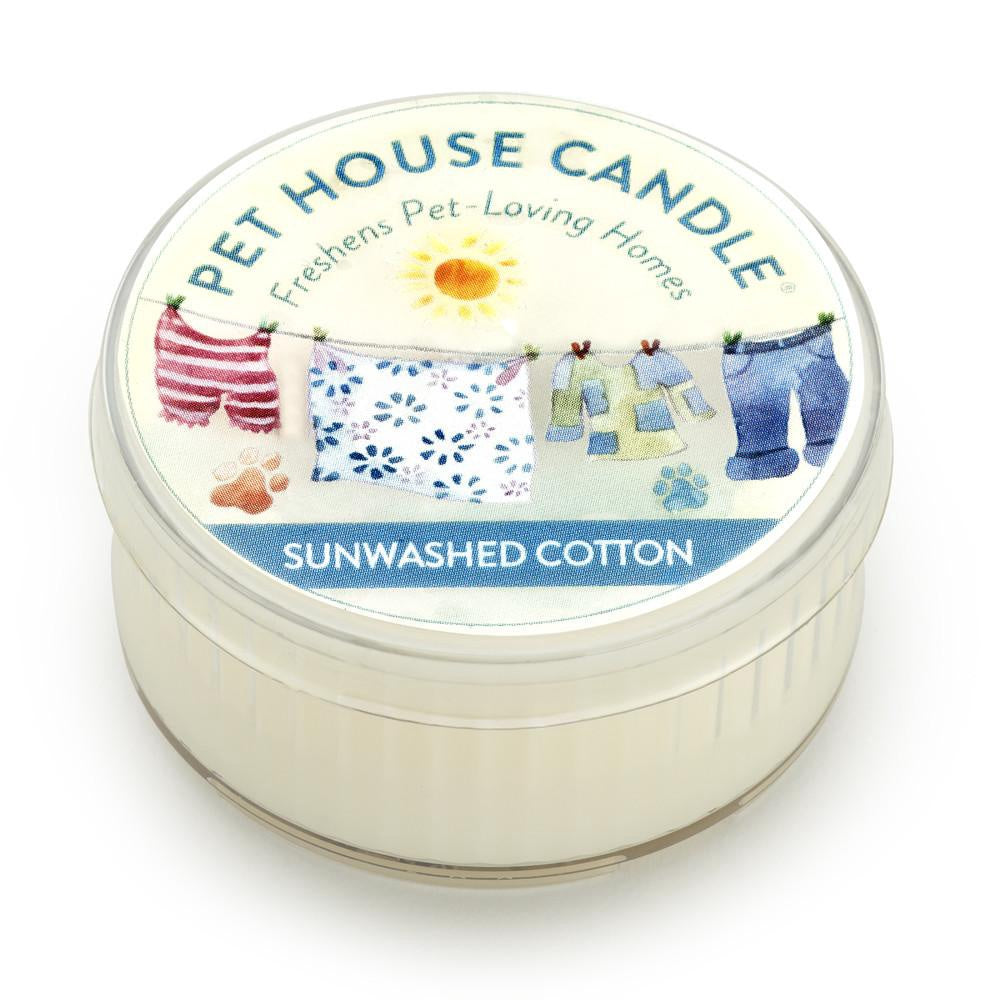 Pet House Odor-Eliminating Mini Candle — Sunwashed Cotton