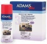 An Adams Plus fogger canister stands next to its matching cardboard product box.