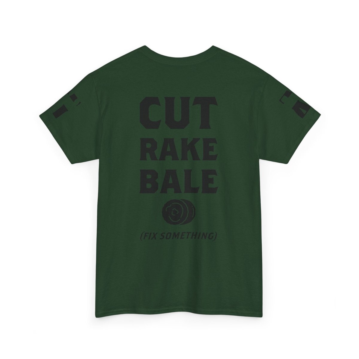 Cut Rake Bale T‑Shirt — Farm Humor Tee ("Fix Something") - The Farm Store