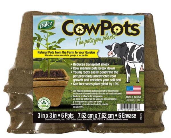 Dalen CowPots, 3" Starter Pots, 6 Pack - The Farm Store