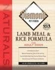 A bag of Diamond Naturals Lamb Meal and Rice formula dry food for adult dogs.