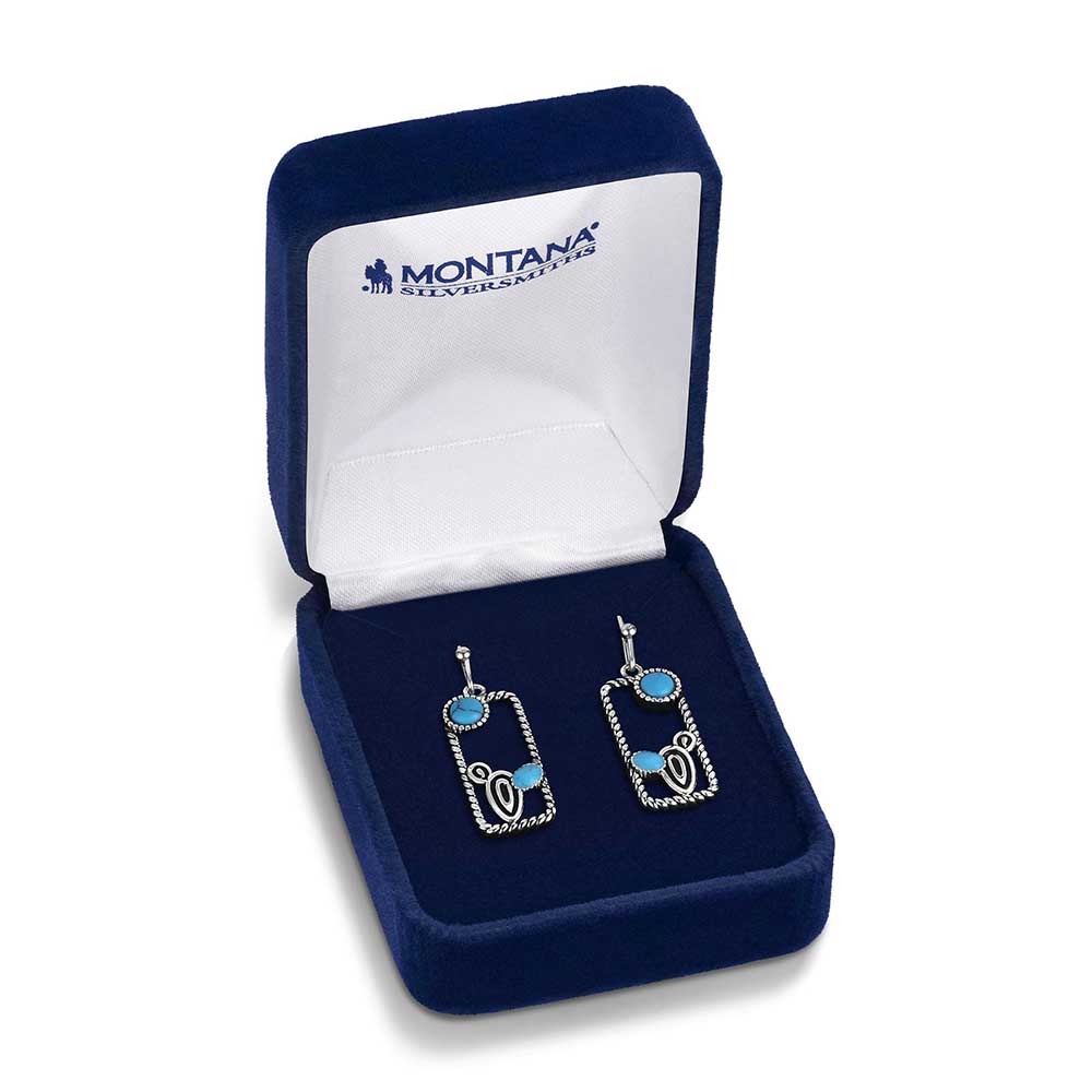 Montana Silversmiths Desert Mirage Turquoise Earrings