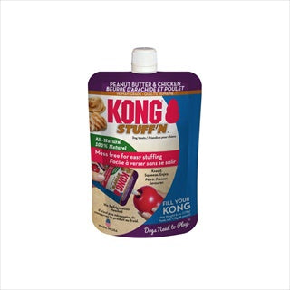 KONG Stuff N peanut butter and chicken pouch, 6 oz