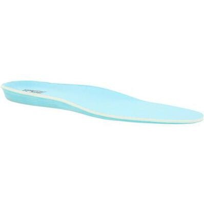 A light blue Georgia Boot Comfort Core replacement insole shown from a side angle.
