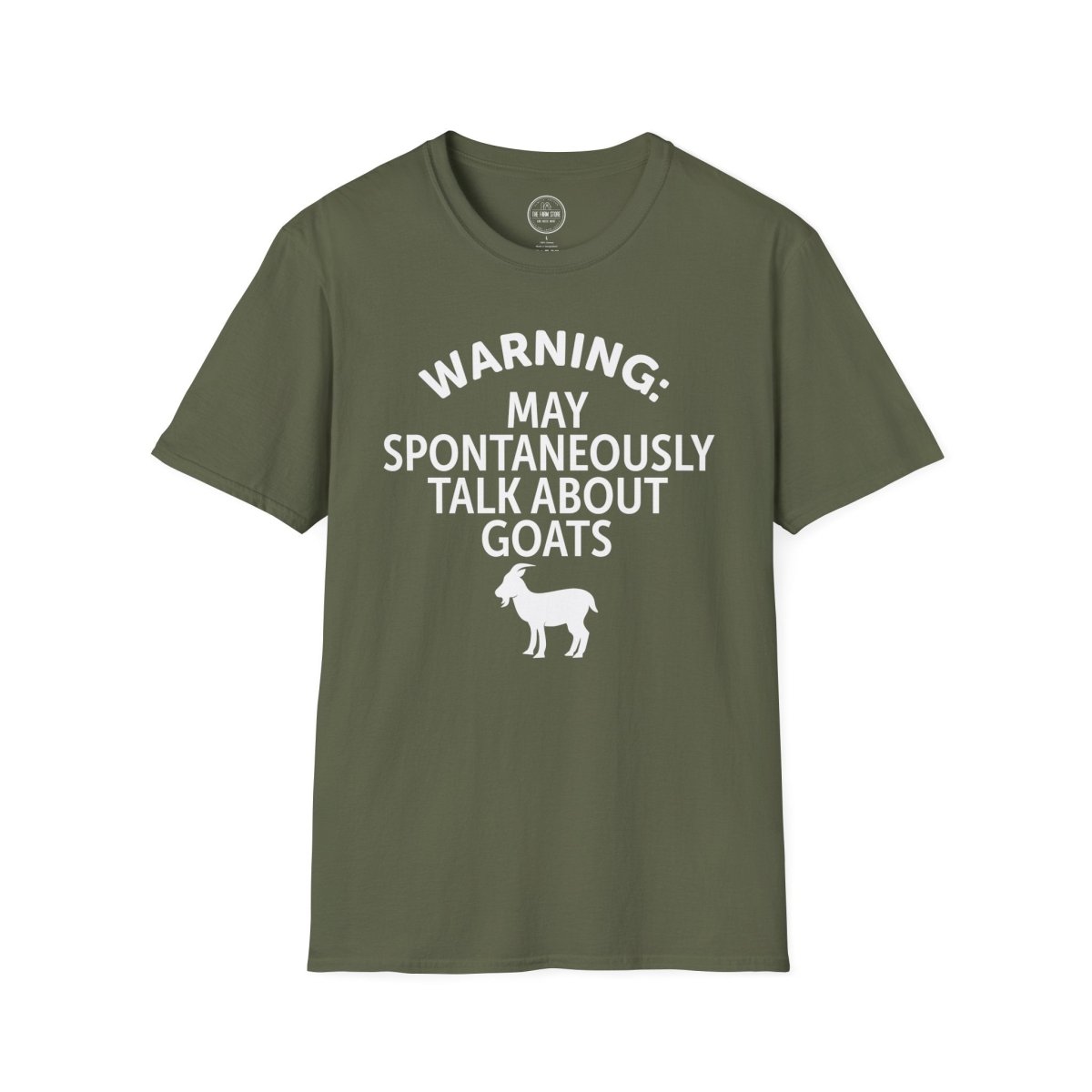 Goat Lover T‑Shirt — "Warning: May Spontaneously Talk About Goats" Tee - The Farm Store