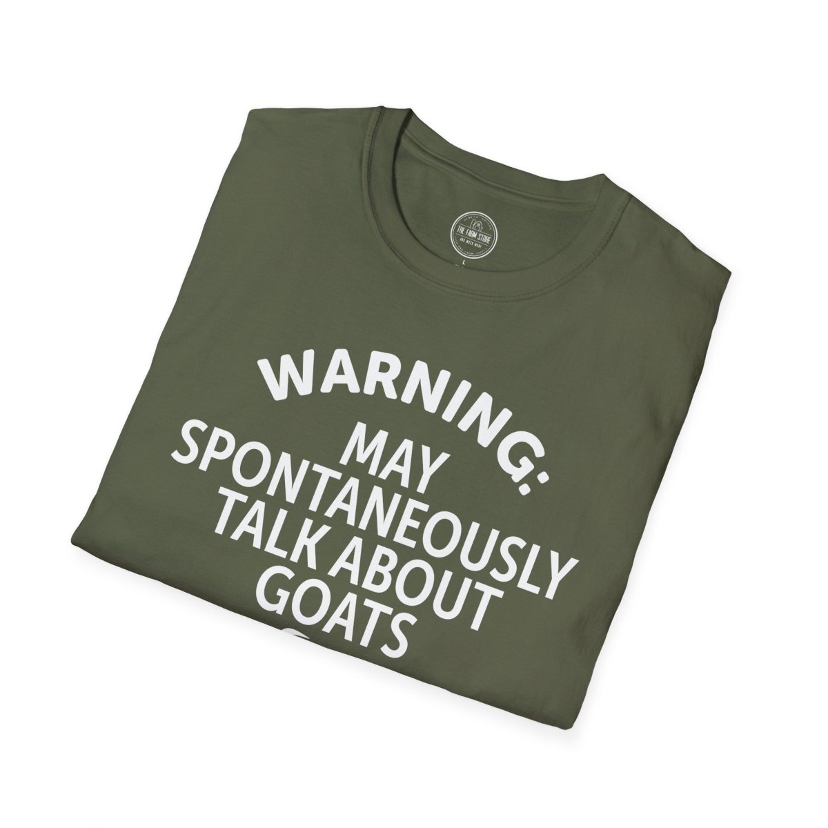 Goat Lover T‑Shirt — "Warning: May Spontaneously Talk About Goats" Tee - The Farm Store