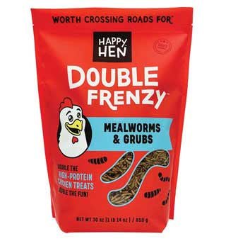 Happy Hen Double Frenzy Mealworms & Grubs 30 oz - The Farm Store