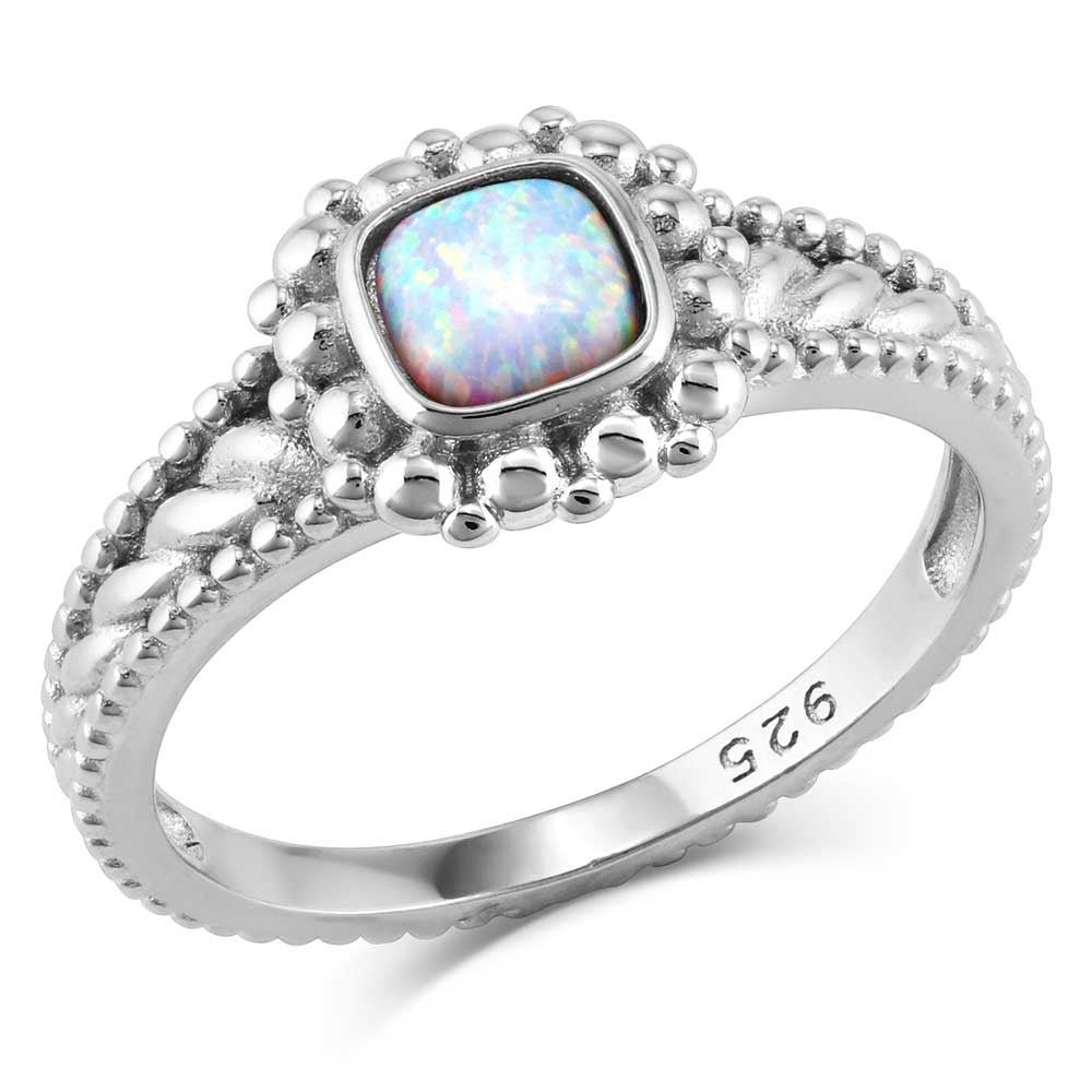 Montana Silversmiths Glacial Lake Opal Ring Size 8 - The Farm Store
