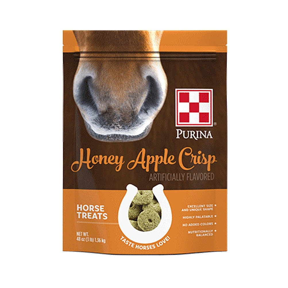 Purina Honey Apple Crisp Horse Treats, 3 lb bag