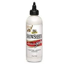 A four-ounce bottle of Showsheen Detangler Gel with a pointed applicator tip.