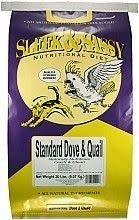 A bag of Sleek and Sassy Standard Dove and Quail nutritional diet bird food.