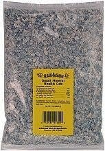 A clear plastic bag filled with Sleek and Sassy mineral grit for small birds.