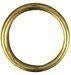 A two-inch brass O-ring with a smooth, circular design.