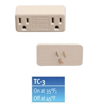 Thermo Cube, Thermostat Controlled Double Outlet - The Farm Store