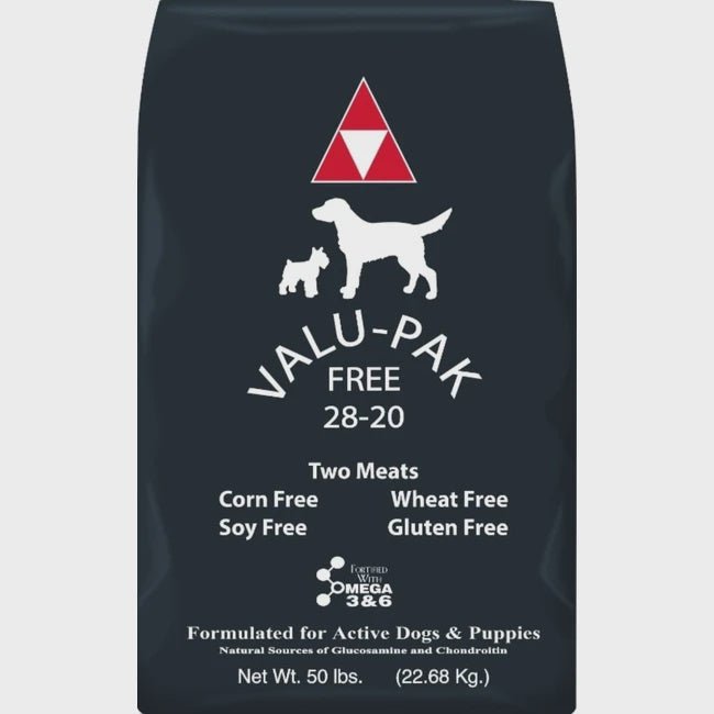 Valu - Pak FREE Active Adults & Puppies (Black) 28 - 20, 50 lbs - The Farm Store