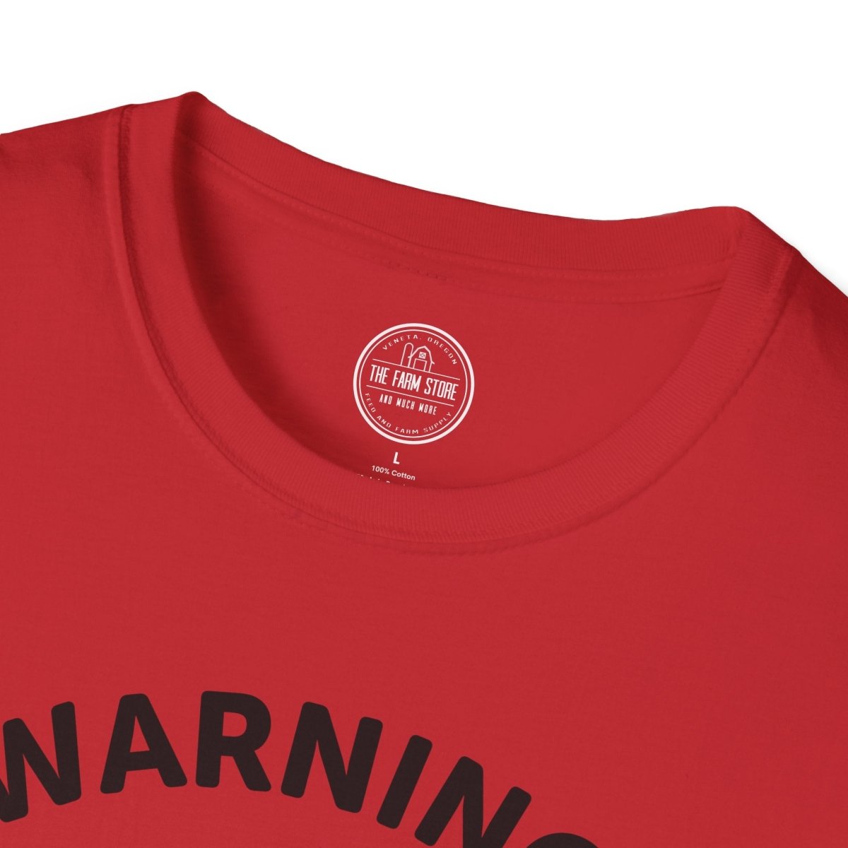 Warning May Spontaneously Talk About Chickens T-Shirt | Chicken Lover Tee - The Farm Store