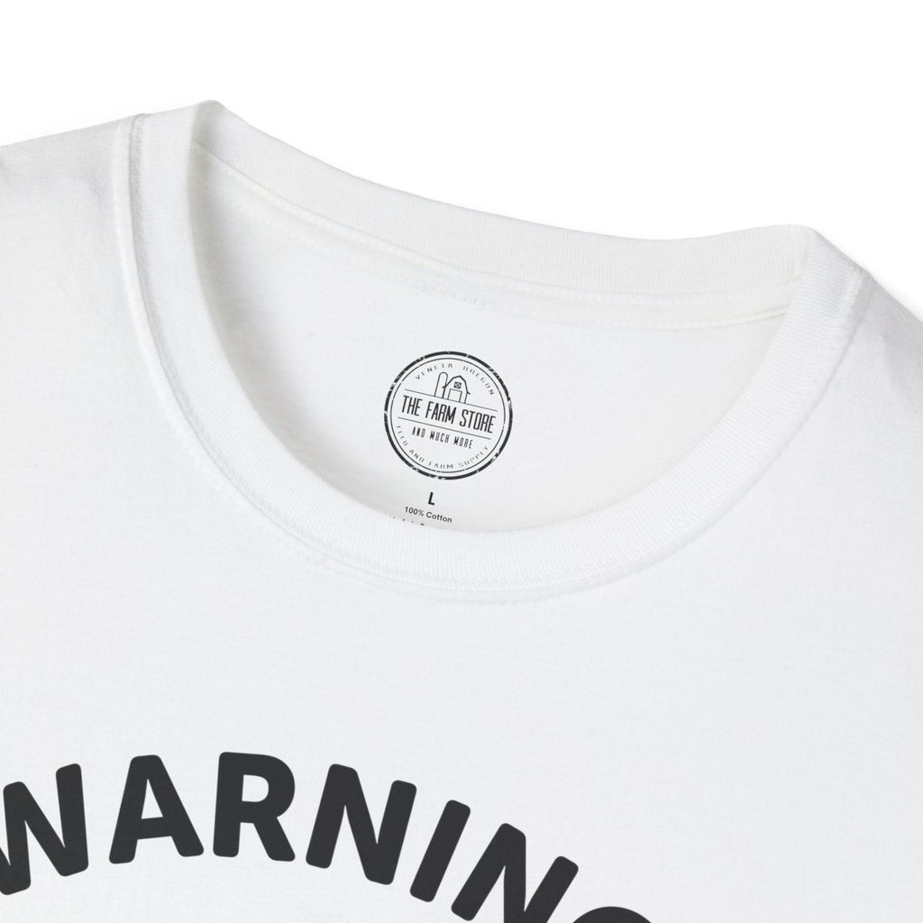 Warning May Spontaneously Talk About Chickens T-Shirt | Chicken Lover Tee - The Farm Store