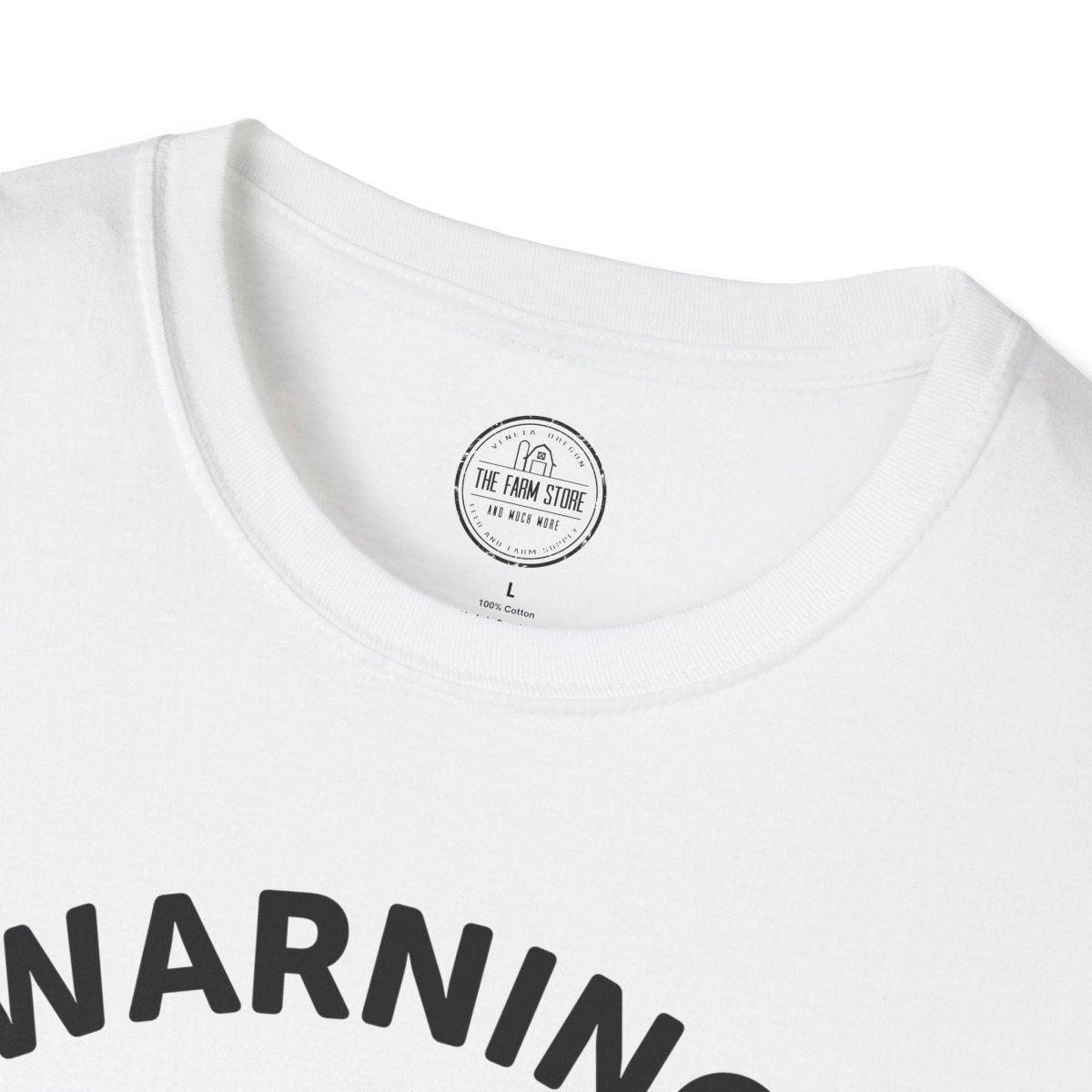 Warning May Spontaneously Talk About Chickens T-Shirt | Chicken Lover Tee - The Farm Store
