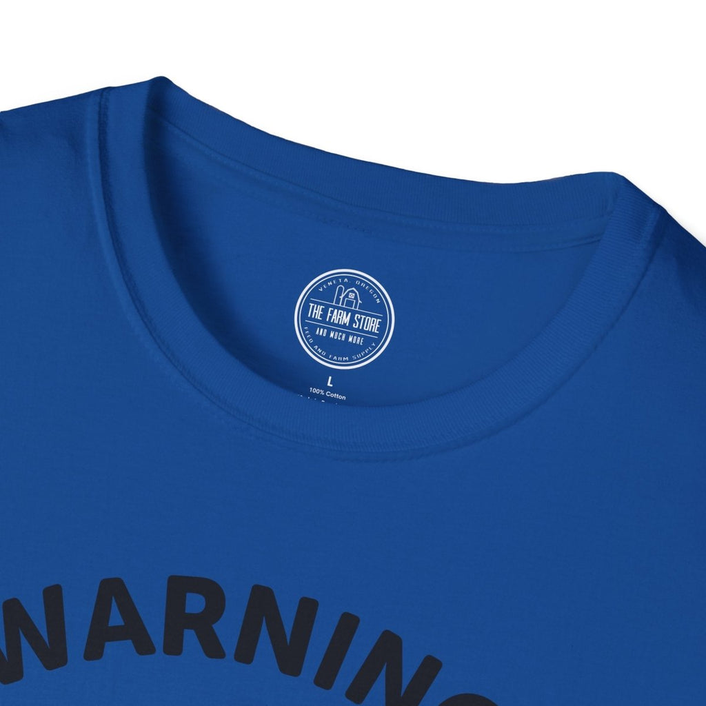 Warning May Spontaneously Talk About Chickens T-Shirt | Chicken Lover Tee - The Farm Store