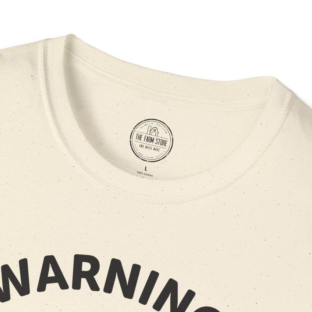 Warning May Spontaneously Talk About Chickens T-Shirt | Chicken Lover Tee - The Farm Store