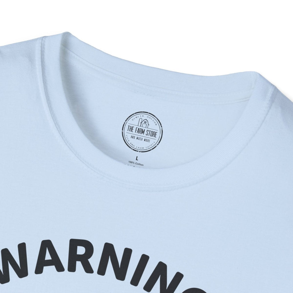Warning May Spontaneously Talk About Chickens T-Shirt | Chicken Lover Tee - The Farm Store